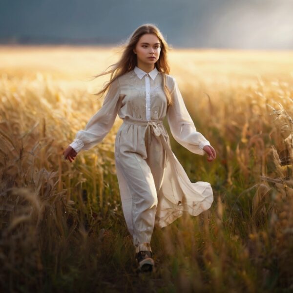 woman in white clothing