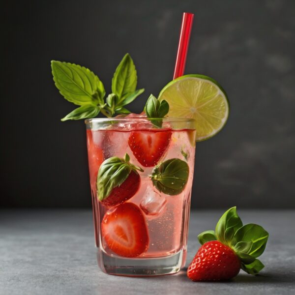strawberry basil water