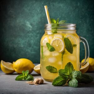 лимонад с мятой и имбирем