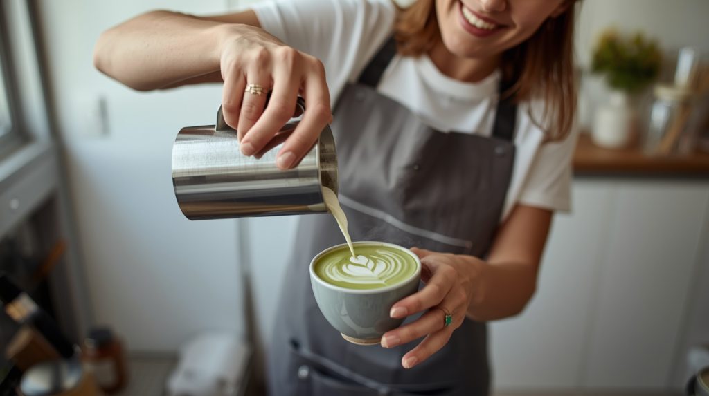 как готовить матчу с молоком